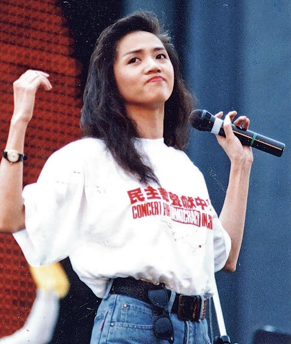 梅艳芳,民主歌声献中华