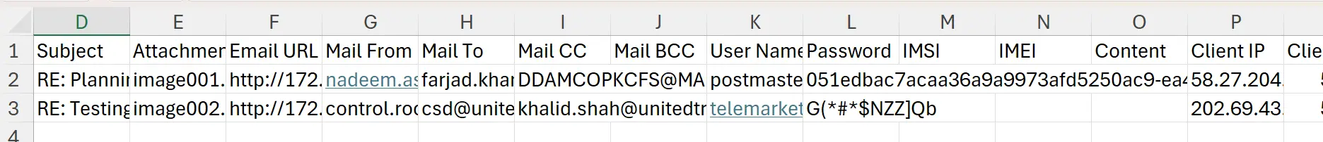 图:上述遭拦截邮件的内容 遭拦截邮件内容